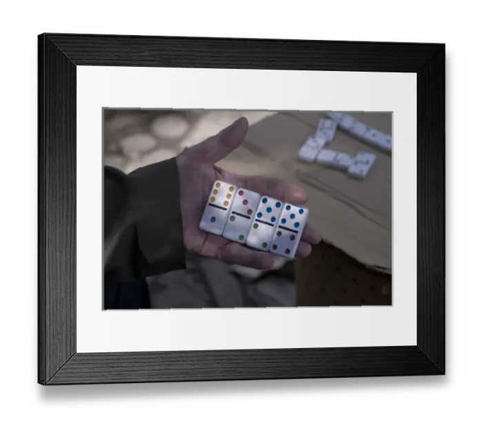 Framed Print : Albania, Tirane, old people playing dominoes Framed Print : Albania, Tirane, old people playing dominoes