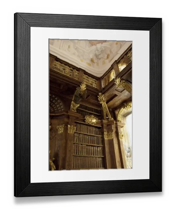 Framed Print : Austria, Wachau Valley, Melk. 900 year old baroque Melk Abbey (aka Benediktinerstift)