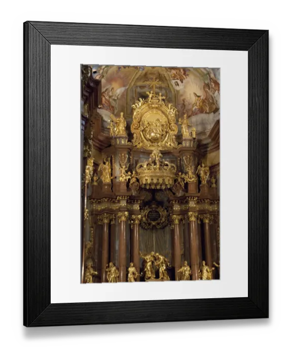 Framed Print : Austria, Wachau Valley, Melk. 900 year old Melk Abbey (aka Benediktinerstift). Ornate Framed Print : Austria, Wachau Valley, Melk. 900 year old Melk Abbey (aka Benediktinerstift). Ornate