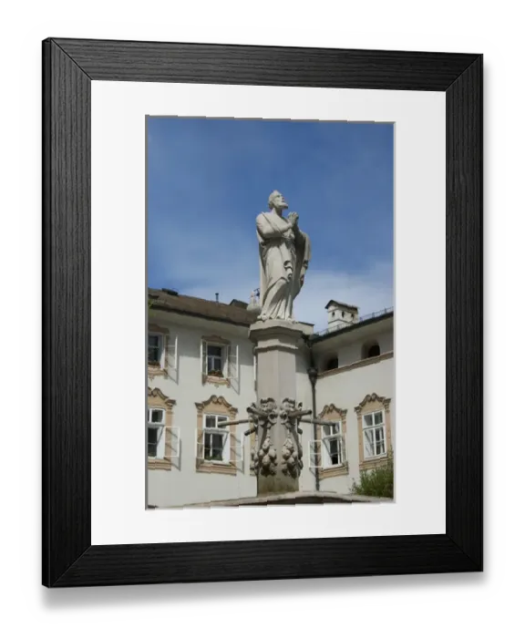 Framed Print : Europe, Austria, Salzburg Stadt, Salzburg, Residenzplatz fountain Framed Print : Europe, Austria, Salzburg Stadt, Salzburg, Residenzplatz fountain