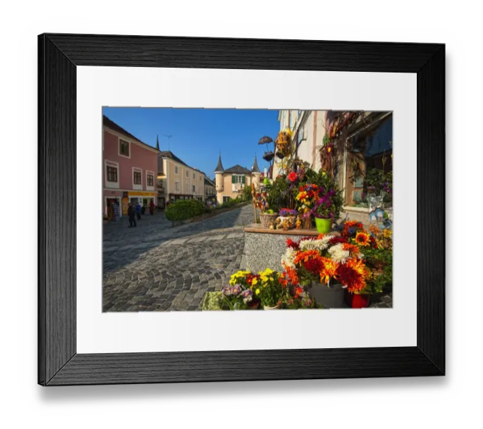 Framed Print : Europe, Austria, Melk. Situated on the Danube, the town of Melk is a gateway to the wineries Framed Print : Europe, Austria, Melk. Situated on the Danube, the town of Melk is a gateway to the wineries
