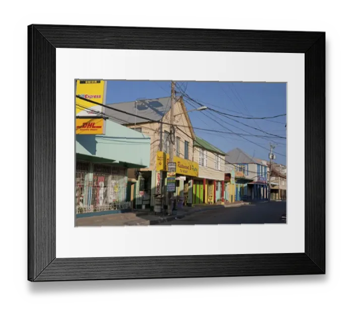 Framed Print : Black River Town, Jamaica South Coast Framed Print : Black River Town, Jamaica South Coast