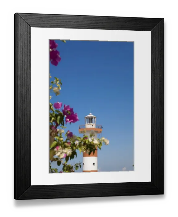 Framed Print : Treasure Beach Lighthouse, Lovers Leap, Jamaica South Coast