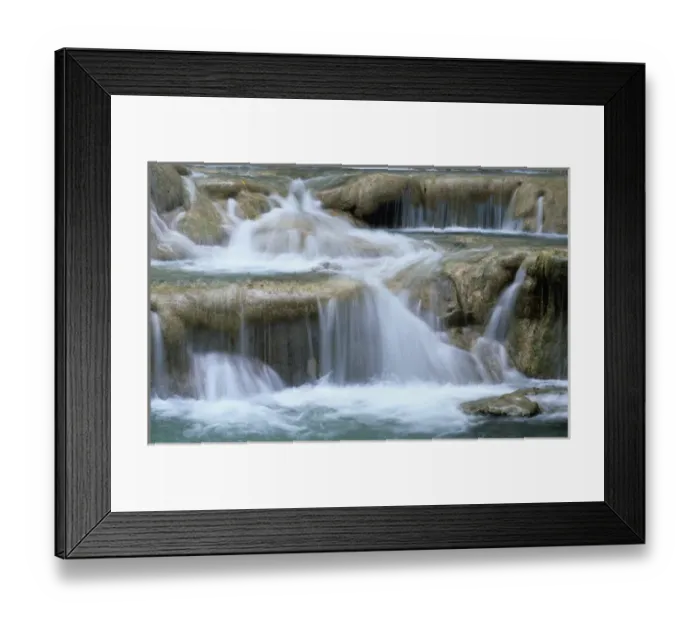 Framed Print : 01. Jamaica, Ocho Rios, Dunns River Fall s Framed Print : 01. Jamaica, Ocho Rios, Dunns River Fall s