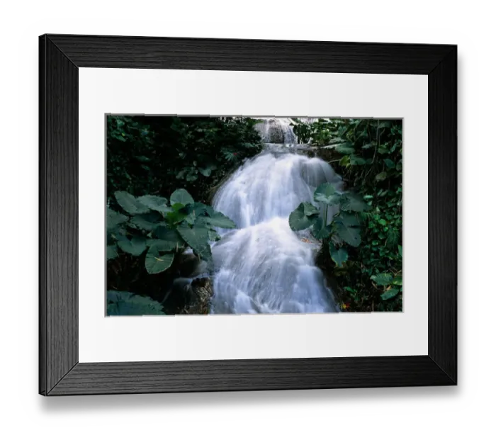 Framed Print : Jamaica, Ocho Rios, Shaw waterfalls Framed Print : Jamaica, Ocho Rios, Shaw waterfalls