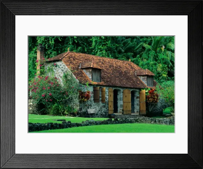 Framed Print : La Musee de la Pagerie; birthplace of Napoleons Josephine near Trois Islets Framed Print : La Musee de la Pagerie; birthplace of Napoleons Josephine near Trois Islets