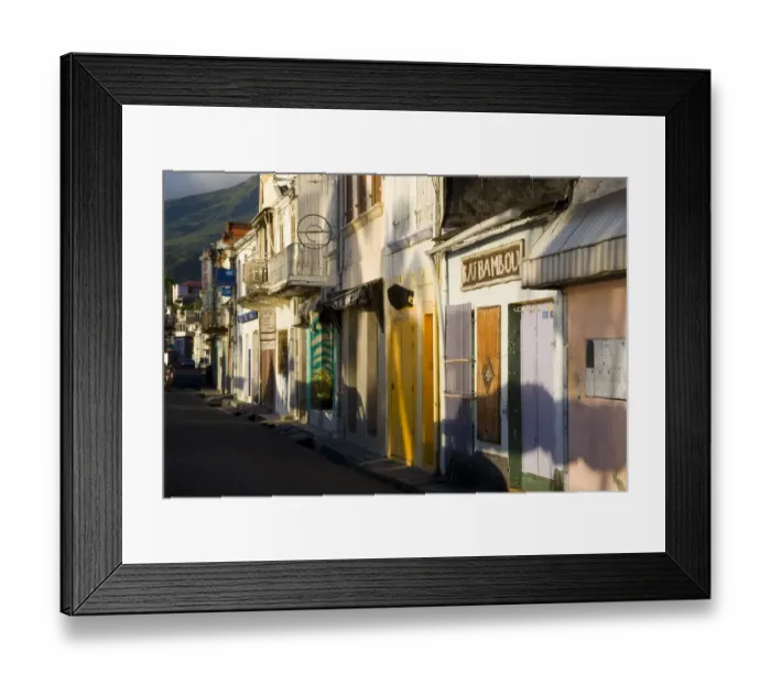 Framed Print : MARTINIQUE. French Antilles. West Indies. Street in St. Pierre Framed Print : MARTINIQUE. French Antilles. West Indies. Street in St. Pierre
