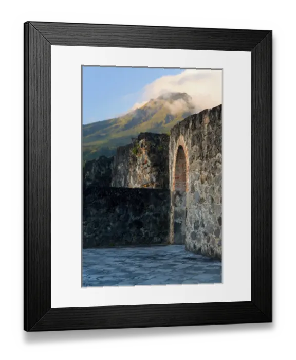 Framed Print : MARTINIQUE. French Antilles. West Indies. Ruins of the theatre in St. Pierre, destroyed Framed Print : MARTINIQUE. French Antilles. West Indies. Ruins of the theatre in St. Pierre, destroyed