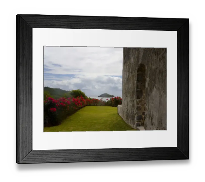 Framed Print : MARTINIQUE. French Antilles. West Indies. Ruins at Chateau Dubuc on the Caravelle Peninsula Framed Print : MARTINIQUE. French Antilles. West Indies. Ruins at Chateau Dubuc on the Caravelle Peninsula