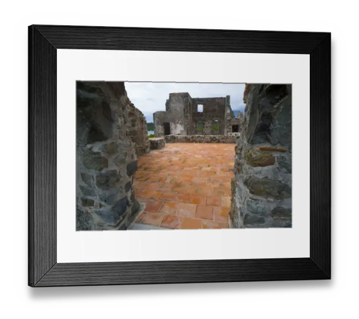 Framed Print : MARTINIQUE. French Antilles. West Indies. Ruins at Chateau Dubuc on the Caravelle Peninsula Framed Print : MARTINIQUE. French Antilles. West Indies. Ruins at Chateau Dubuc on the Caravelle Peninsula