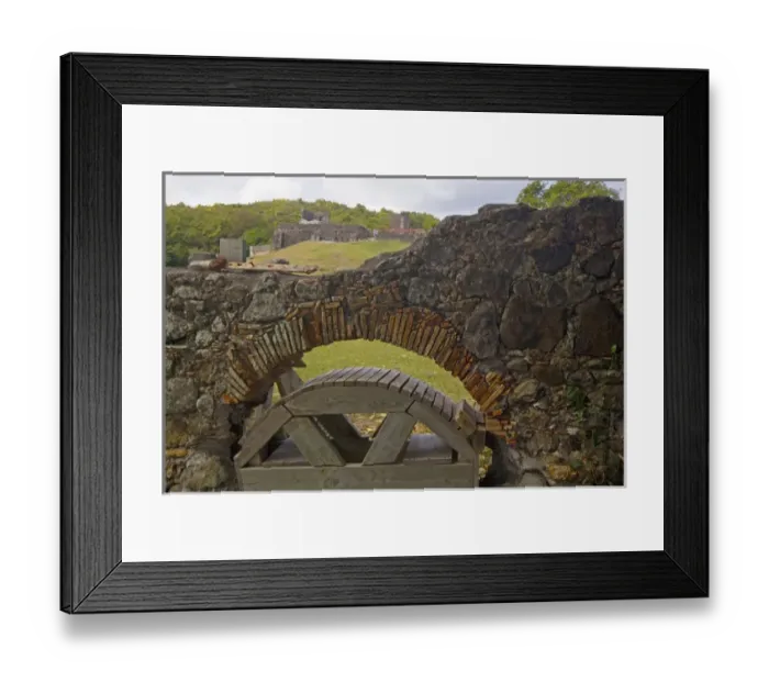 Framed Print : MARTINIQUE. French Antilles. West Indies. Ruins at Chateau Dubuc on the Caravelle Peninsula Framed Print : MARTINIQUE. French Antilles. West Indies. Ruins at Chateau Dubuc on the Caravelle Peninsula