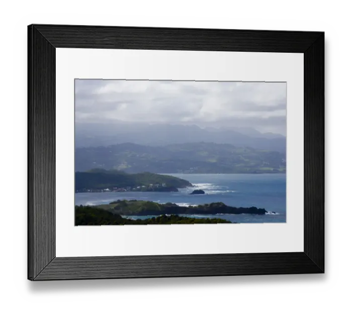 Framed Print : MARTINIQUE. French Antilles. West Indies. View of Atlantic coast from Reserve Naturelle Framed Print : MARTINIQUE. French Antilles. West Indies. View of Atlantic coast from Reserve Naturelle