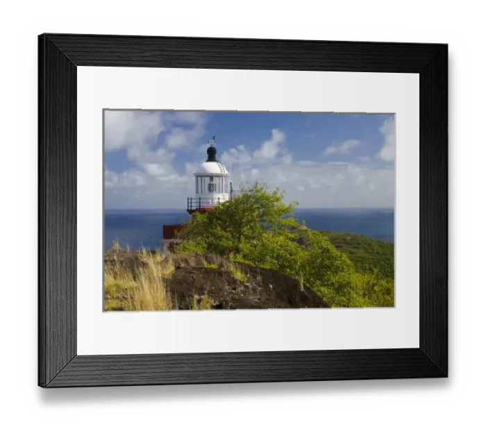 Framed Print : MARTINIQUE. French Antilles. West Indies. Caravelle Lighthouse above Atlantic Ocean Framed Print : MARTINIQUE. French Antilles. West Indies. Caravelle Lighthouse above Atlantic Ocean