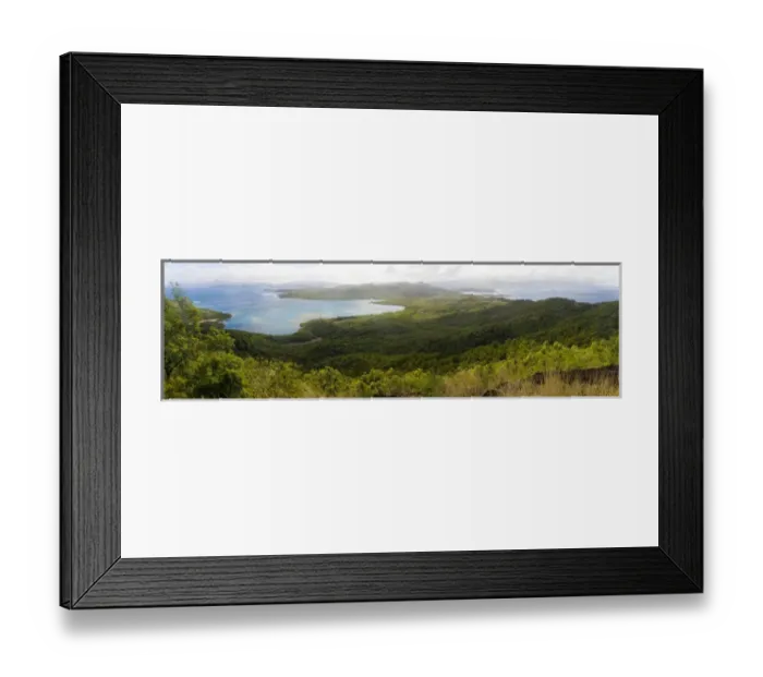 Framed Print : MARTINIQUE. French Antilles. West Indies. View of Caravelle Peninsula looking torward mainland