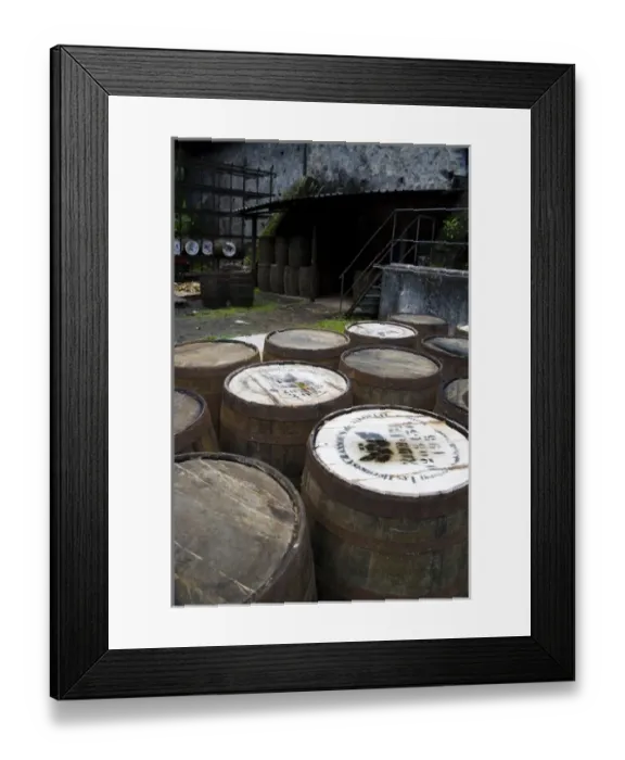 Framed Print : MARTINIQUE. French Antilles. West Indies. J. M. Distillery in Macouba. Oak barrels Framed Print : MARTINIQUE. French Antilles. West Indies. J. M. Distillery in Macouba. Oak barrels