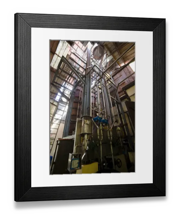 Framed Print : MARTINIQUE. French Antilles. West Indies. J. M. Distillery in Macouba. Distillation Framed Print : MARTINIQUE. French Antilles. West Indies. J. M. Distillery in Macouba. Distillation