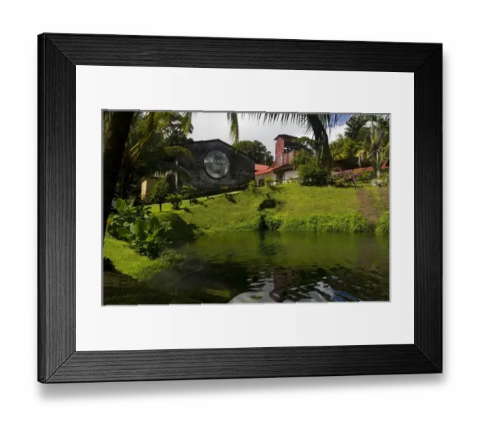 Framed Print : MARTINIQUE. French Antilles. West Indies. J. M. Distillery in Macouba. Pond & distillery Framed Print : MARTINIQUE. French Antilles. West Indies. J. M. Distillery in Macouba. Pond & distillery