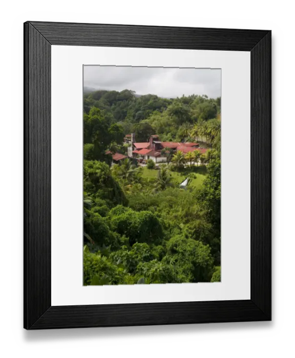 Framed Print : MARTINIQUE. French Antilles. West Indies. J. M. Distillery in Macouba. Buildings Framed Print : MARTINIQUE. French Antilles. West Indies. J. M. Distillery in Macouba. Buildings