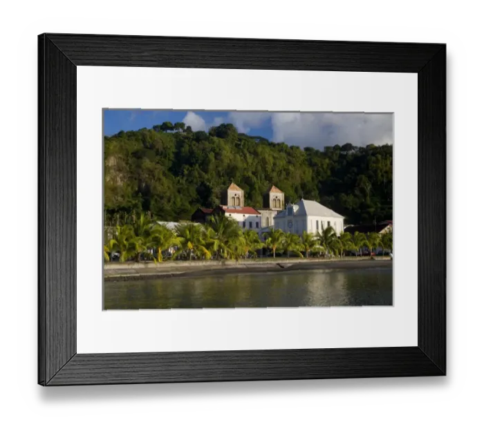Framed Print : MARTINIQUE. French Antilles. West Indies. St. Pierre. Cathedral & buildings rebuilt Framed Print : MARTINIQUE. French Antilles. West Indies. St. Pierre. Cathedral & buildings rebuilt