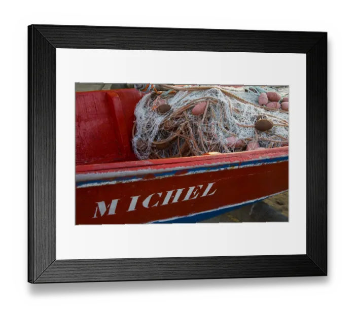 Framed Print : MARTINIQUE. French Antilles. West Indies. Detail of fishing boat with nets on beach Framed Print : MARTINIQUE. French Antilles. West Indies. Detail of fishing boat with nets on beach