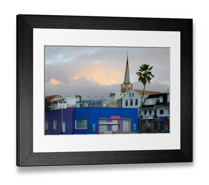Framed Print : MARTINIQUE. French Antilles. West Indies. Fort-de-France. Steeple of St. Louis Cathedral