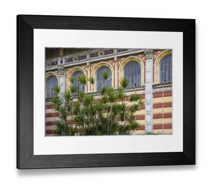 Framed Print : MARTINIQUE. French Antilles. West Indies. Fort-de-France. Exterior of Bibliotheque Schoelcher