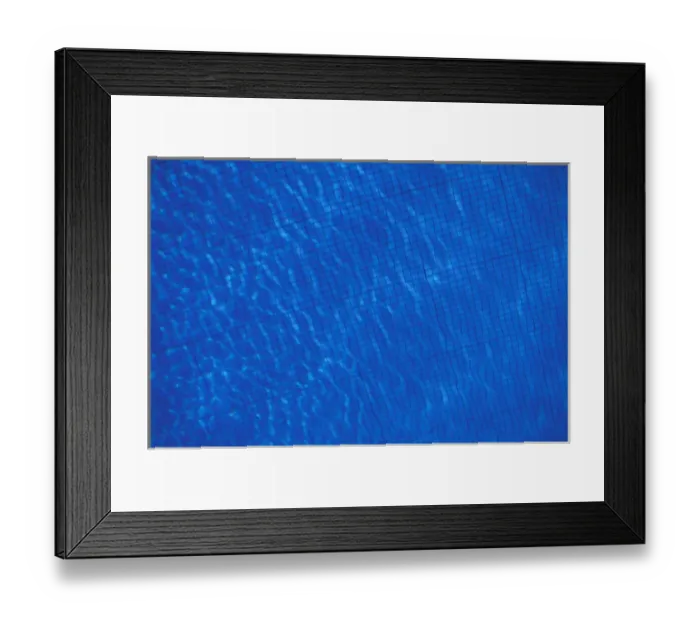 Framed Print : Caribbean, French West Indies, Martinique. Le-Diamant: Blue water of hotel pool