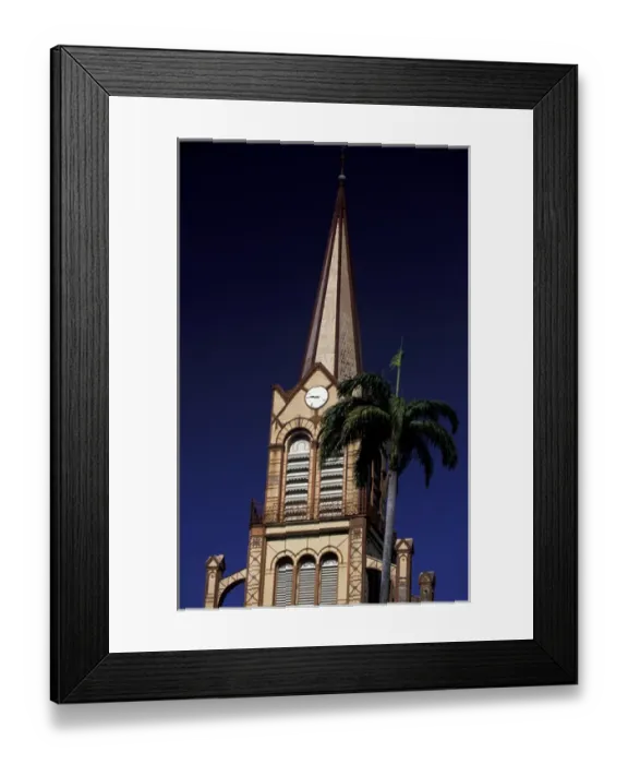 Framed Print : Caribbean, French West Indies, Martinique, Fort-de-France. Cathedrale St Louis