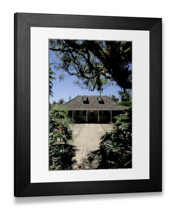 Framed Print : Caribbean, French West Indies, Martinique Jardin de Balata; main gardens building Framed Print : Caribbean, French West Indies, Martinique Jardin de Balata; main gardens building