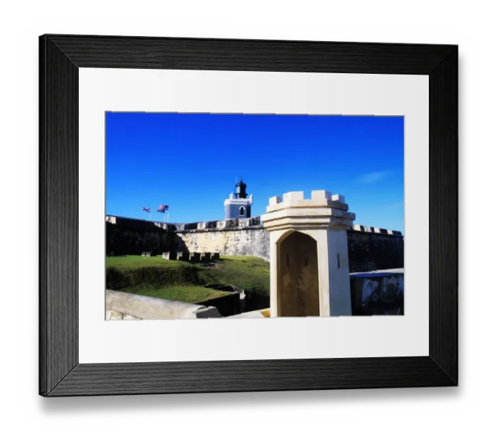 Framed Print : Beautiful beaches at Puerto De Tierra in Old San Juan, Puerto Rico