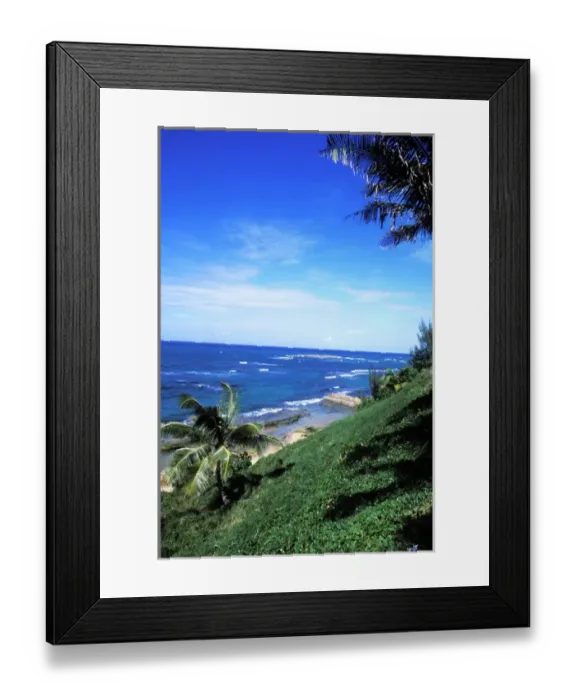 Framed Print : Beautiful beaches at Puerto De Tierra in Old San Juan, Puerto Rico