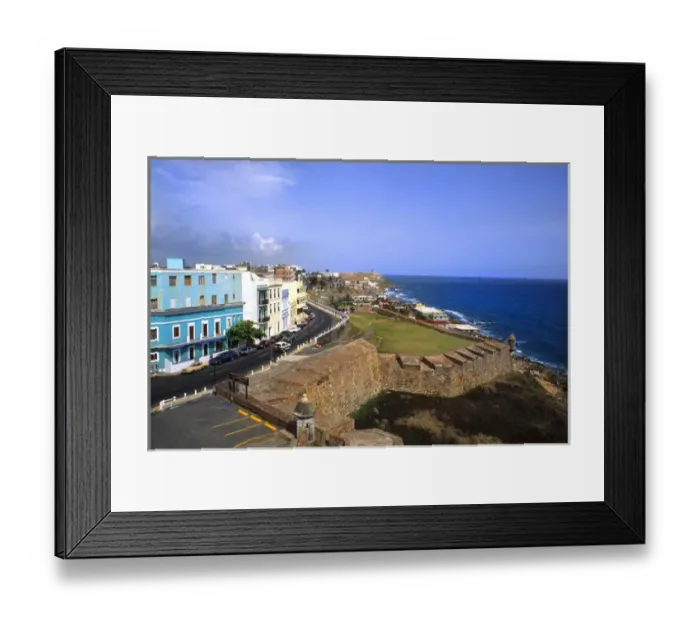 Framed Print : Famous El Morro Castle and historical fort in Old San Juan Puerto Rico USA Framed Print : Famous El Morro Castle and historical fort in Old San Juan Puerto Rico USA