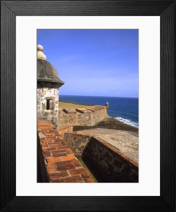 Framed Print : Castle of San Cristobal and historical fort in Old San Juan Puerto Rico USA Framed Print : Castle of San Cristobal and historical fort in Old San Juan Puerto Rico USA