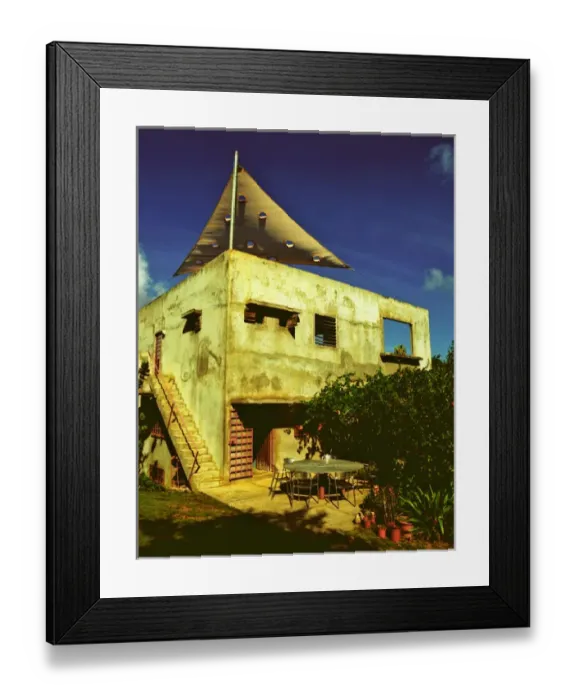 Framed Print : Caribbean, Puerto Rico, Vieques, Hix Island House Framed Print : Caribbean, Puerto Rico, Vieques, Hix Island House