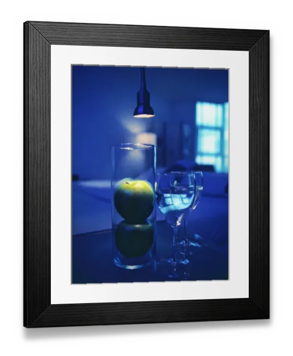 Framed Print : Caribbean, Puerto Rico, San Juan, Water Club, night stand in guest room