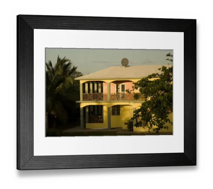 Framed Print : Caribbean, Puerto Rico, Vieques. Hotel. PR