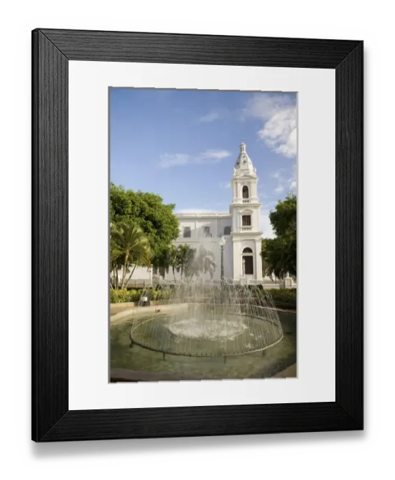 Framed Print : United States, Puerto Rico, Ponce. Cathedral of Our Lady of Guadalupe (Catedra