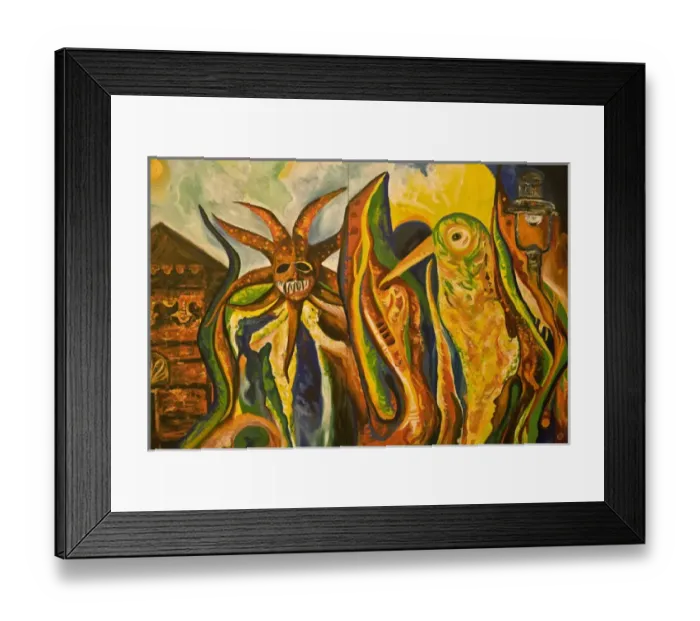 Framed Print : United States, Puerto Rico, Ponce. Painting in city hall Framed Print : United States, Puerto Rico, Ponce. Painting in city hall