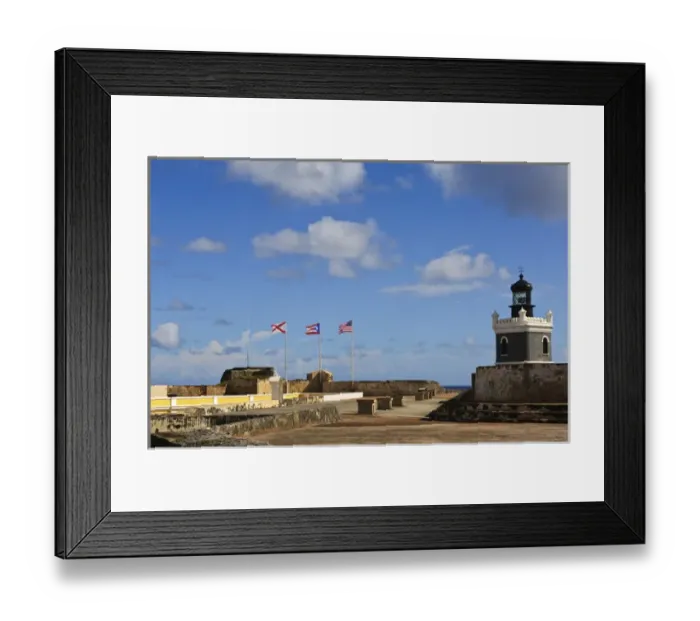Framed Print : Puerto Rico. Fort San Felipe del Morro, Puerto Rico Framed Print : Puerto Rico. Fort San Felipe del Morro, Puerto Rico