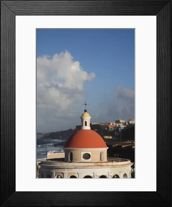 Framed Print : Puerto Rico, San Juan, Old San Juan Cemetery