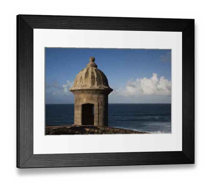 Framed Print : Puerto Rico, San Juan, Old San Juan, San Felipe del Morro Fort, lookout tower Framed Print : Puerto Rico, San Juan, Old San Juan, San Felipe del Morro Fort, lookout tower