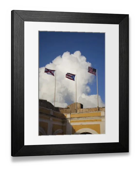 Framed Print : Puerto Rico, San Juan, Old San Juan, San Felipe del Morro Fort, Colonial, Puerto Rican