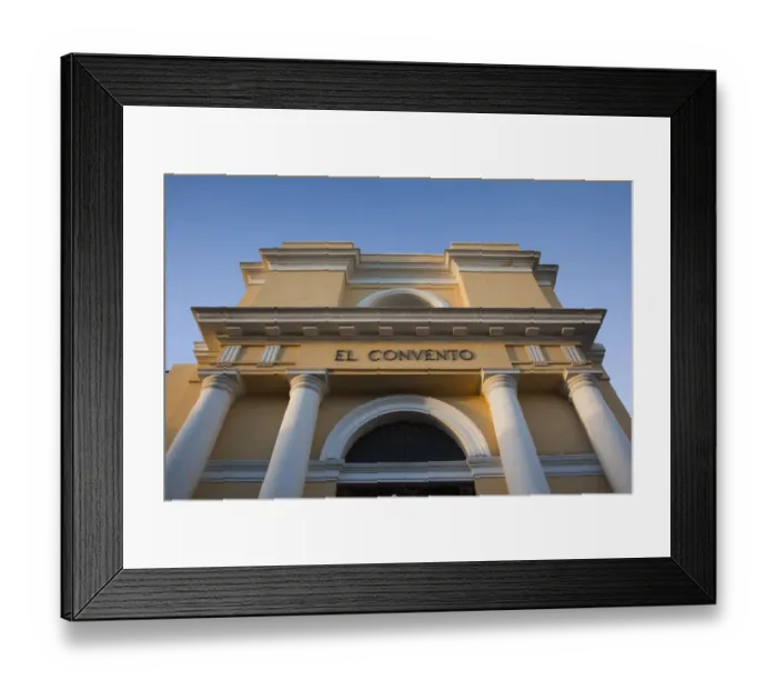Framed Print : Puerto Rico, San Juan, Old San Juan, Gran Hotel El Convento, exterior Framed Print : Puerto Rico, San Juan, Old San Juan, Gran Hotel El Convento, exterior