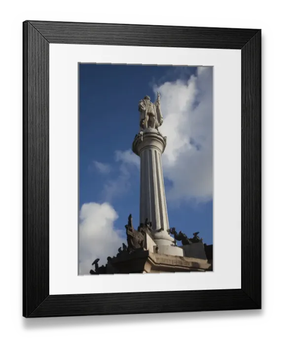 Framed Print : Puerto Rico, San Juan, Old San Juan, Plaza de Colon, statue of Christopher Columbus Framed Print : Puerto Rico, San Juan, Old San Juan, Plaza de Colon, statue of Christopher Columbus