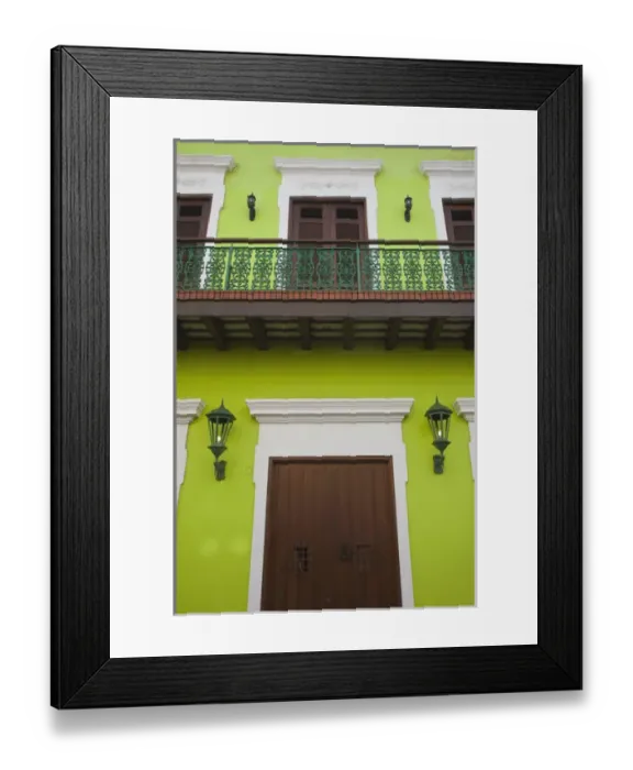Framed Print : Puerto Rico, San Juan, Old San Juan, building detail Framed Print : Puerto Rico, San Juan, Old San Juan, building detail