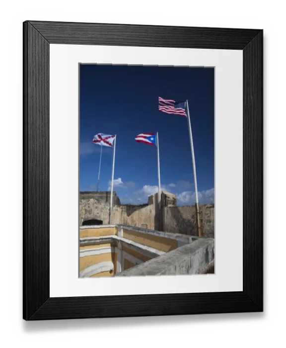 Framed Print : Puerto Rico, San Juan, Old San Juan, El Morro Fortress, colonial, Puerto Rican
