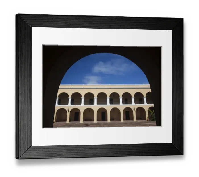 Framed Print : Puerto Rico, San Juan, Old San Juan, Convento de los Dominicos, Dominican Convent Museum
