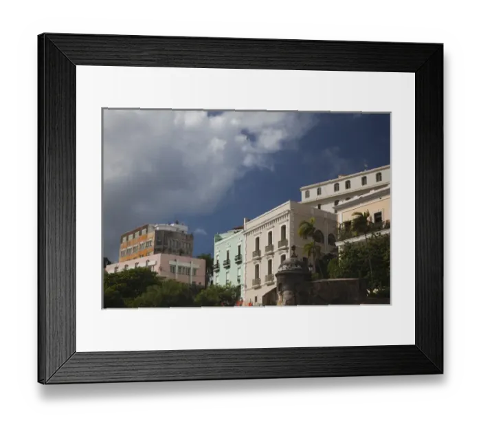 Framed Print : Puerto Rico, San Juan, Old San Juan, buildings Framed Print : Puerto Rico, San Juan, Old San Juan, buildings