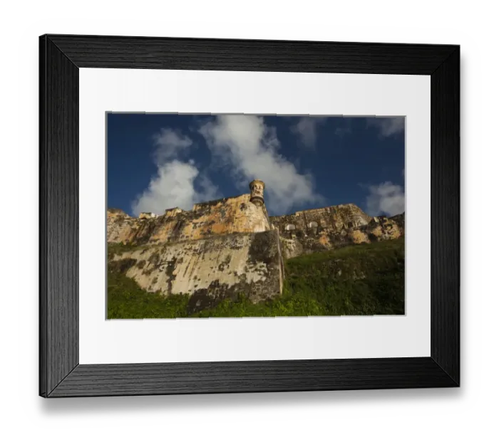 Framed Print : Puerto Rico, San Juan, Old San Juan, El Morro Fortress, fortress walls Framed Print : Puerto Rico, San Juan, Old San Juan, El Morro Fortress, fortress walls