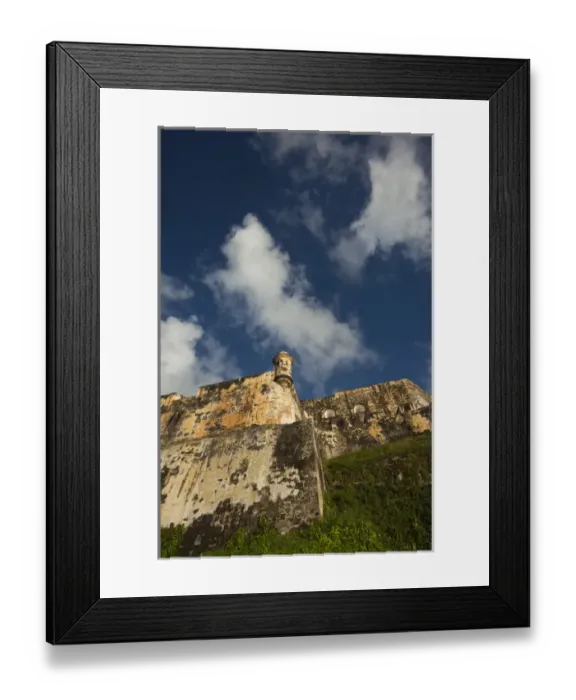 Framed Print : Puerto Rico, San Juan, Old San Juan, El Morro Fortress, fortress walls Framed Print : Puerto Rico, San Juan, Old San Juan, El Morro Fortress, fortress walls